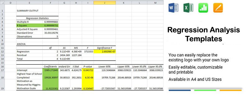 Regression Analysis Template Excel
